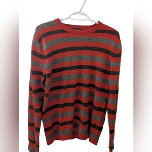 Banana republic Striped Orange and Gray Men's Sweater